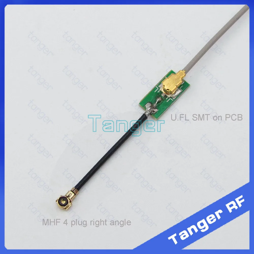 Tanger IPX IPEX U.FL Гнездо SMT на PCB к MHF4 штекер под прямым углом 0 81 мм RF коаксиальный