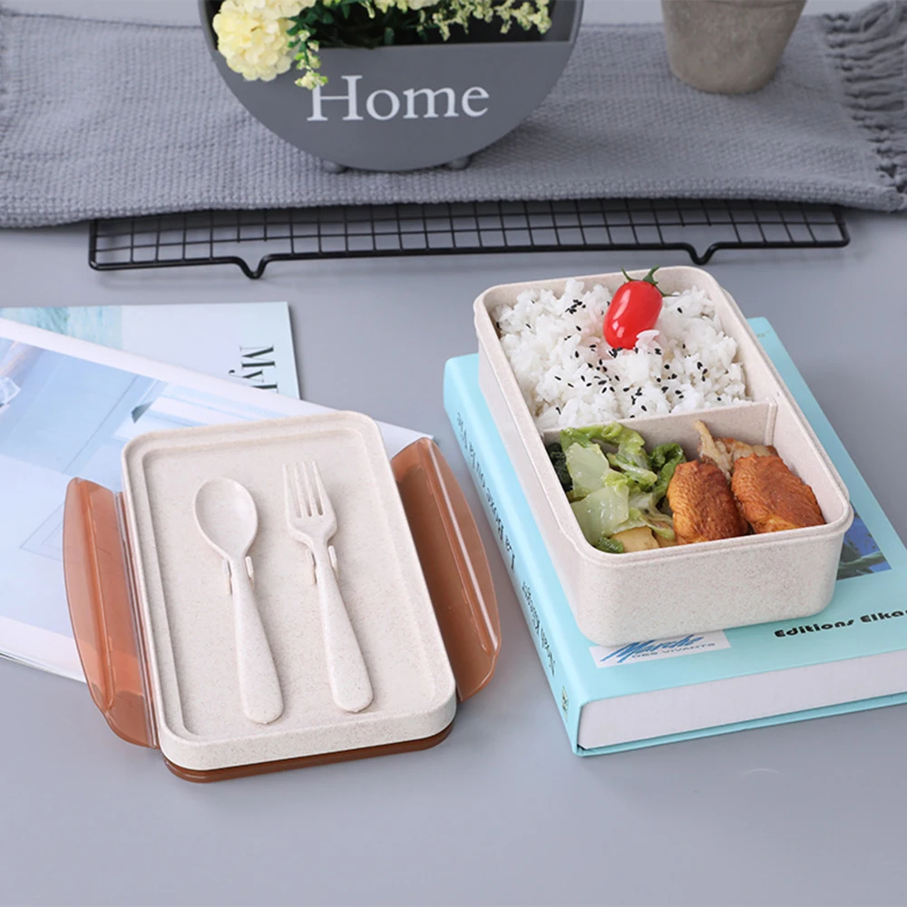 Hoomall пшеничная соломенная коробка для обеда микроволновая печь Bento качественная детская портативная еды