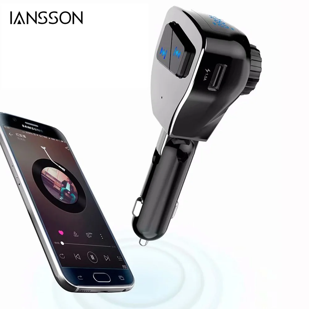 New A2DP Bluetooth Car Kit MP3 Player Wireless FM Modulator Hands-free USB Flash Music | Электроника