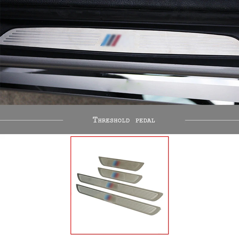 Овере Авто приветствуется Порог полоски на педали Нержавеющая сталь Стикеры