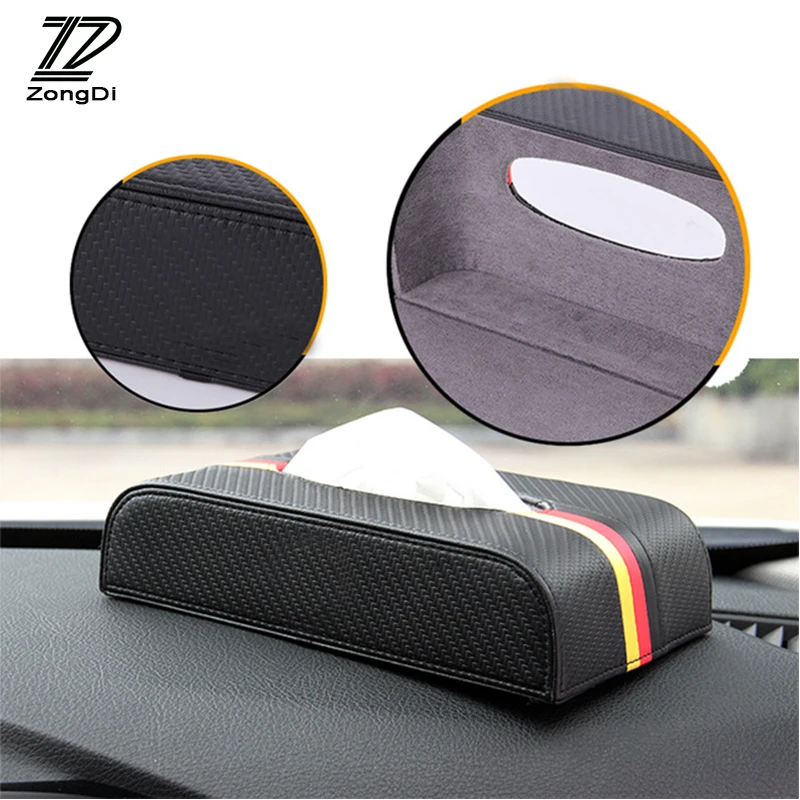 ZD Авто тканевые коробки из углеродного волокна бумажное полотенце для Citroen C4 C5