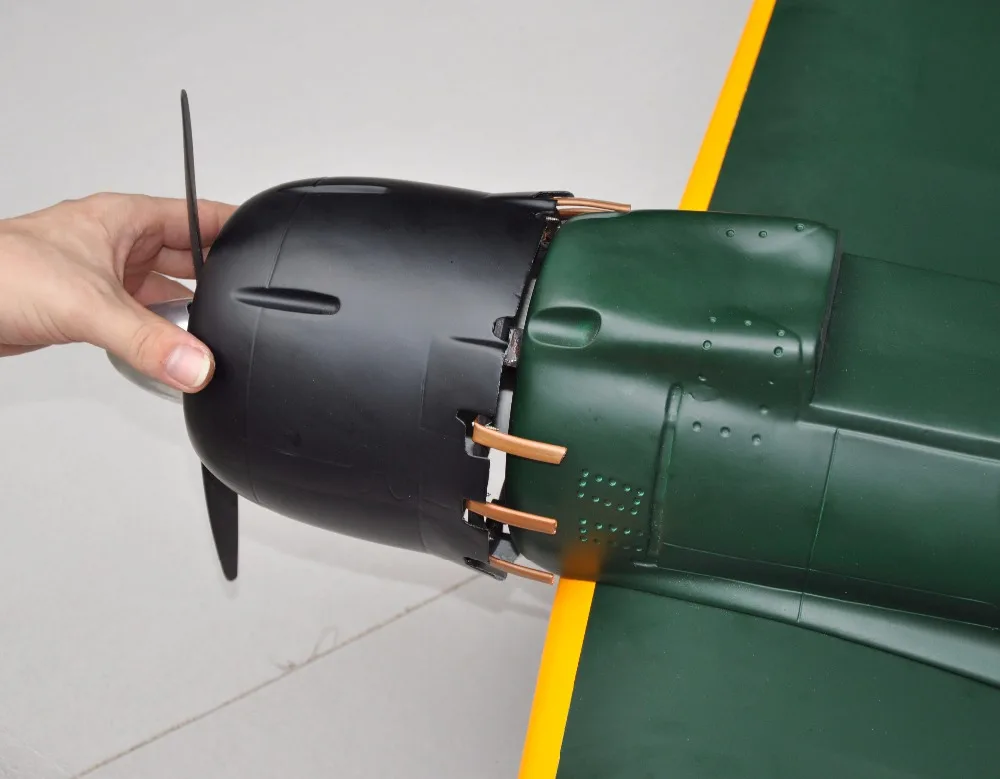 Истребитель Зеро 46 Nitro самолет 5 Каналы АРФ RC самолетик из пробкового дерева