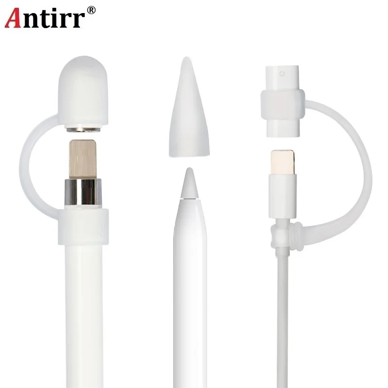 Чехол-наконечник Antirr для Apple Pencil мягкий силиконовый защитный чехол с разъемом iPad