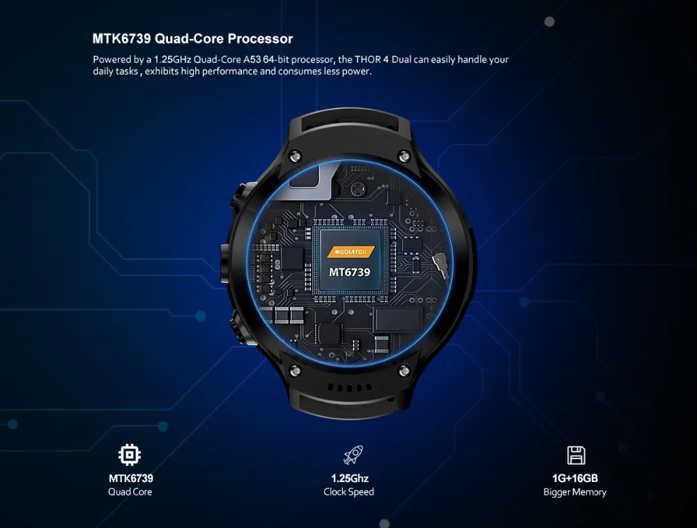 Новинка, Смарт-часы Zeblaze THOR 4 Dual 4G, телефон 1,4 МП, двойная камера, Android, часы, дюймов, AOMLED, gps/ГЛОНАСС, 1 ГБ, 16 ГБ, Смарт-часы для мужчин