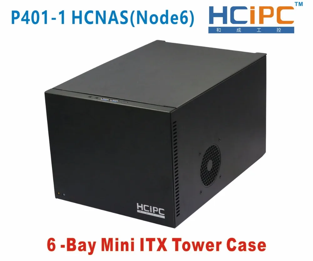 Корпус 6Bay NAD HDD 6bay NAS сервер HCNAS(Node6) Mini ITX Tower чехол |tower case|mini itxmini itx tower |