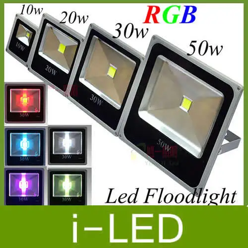 Светодиодный прожектор водонепроницаемый 12 В 10 Вт 20 30 50 Вт|flood light waterproof|rgb led flood