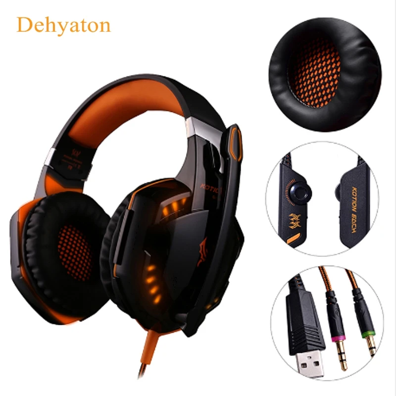 Игровая гарнитура Dehyaton G2000 для телефона Стерео Игровые наушники компьютерные