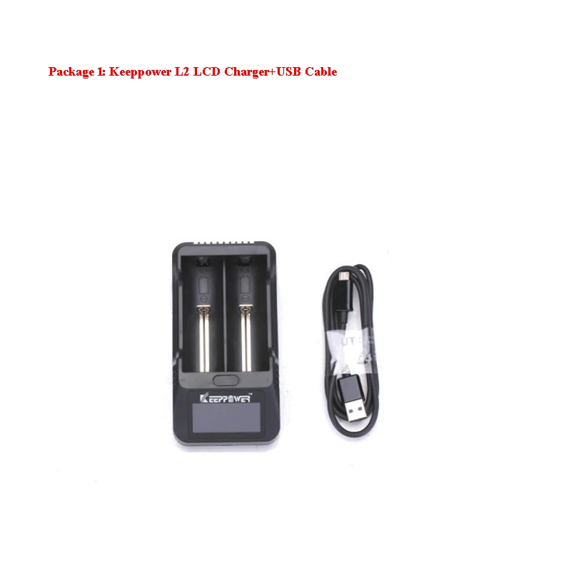 ЖК зарядное устройство KeepPower L2 3 7 В 26650/18650/18500 Intelligent литий ионный аккумулятор