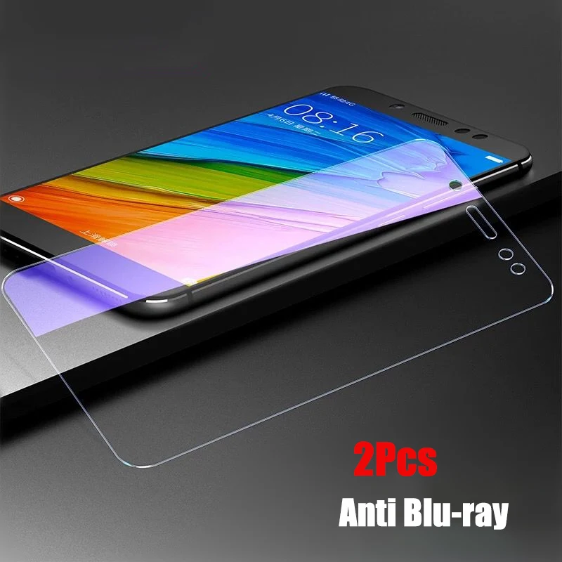 2 шт закаленное стекло для Xiaomi Redmi Note 5 7 глобальная версия защита экрана против Blu-Ray закаленное стекло для Redmi note 7 5 Pro - Цвет: Anti Blu-ray 2pcs