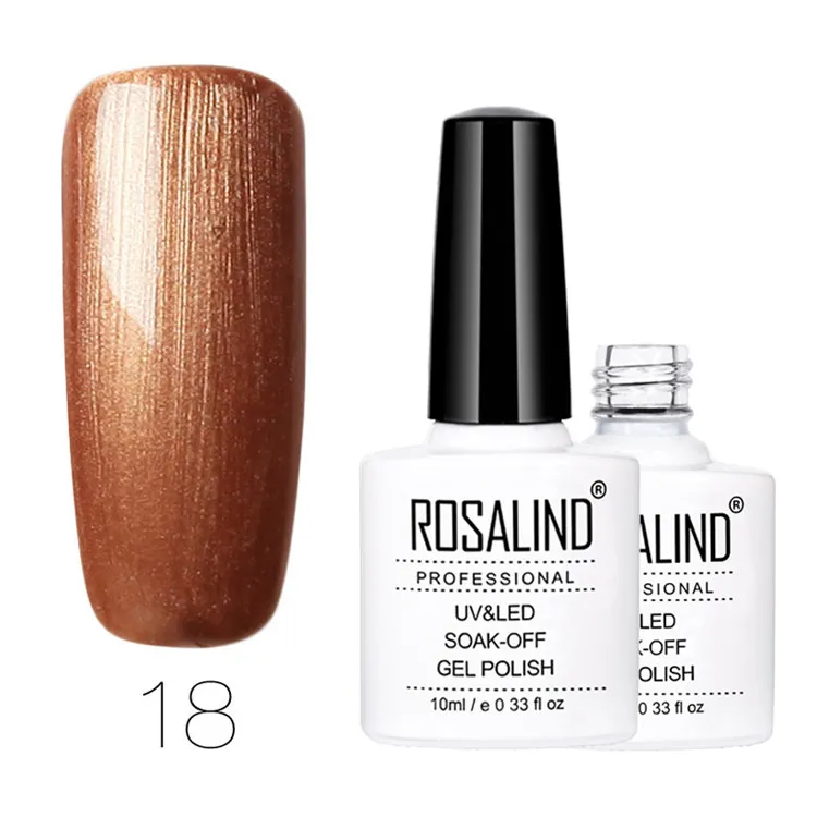 RD18 Rosalind гель 1 лак для ногтей 10 мл Гель-лак для ногтей долговечный замачиваемый лак для ногтей полуперманентный УФ-лампа гель-лаки - Цвет: RD18