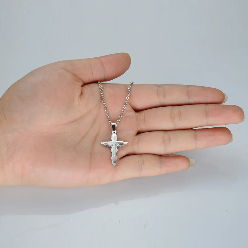 D &amp Z религиозная Подвеска &quotИисус&quot Крест Ожерелье Серебряная цепочка из