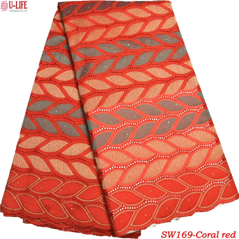 African Swiss Voile Lace High Quality Wedding Dresses Fabric 5 Yards 100% Cotton for women SW-169 | Дом и сад