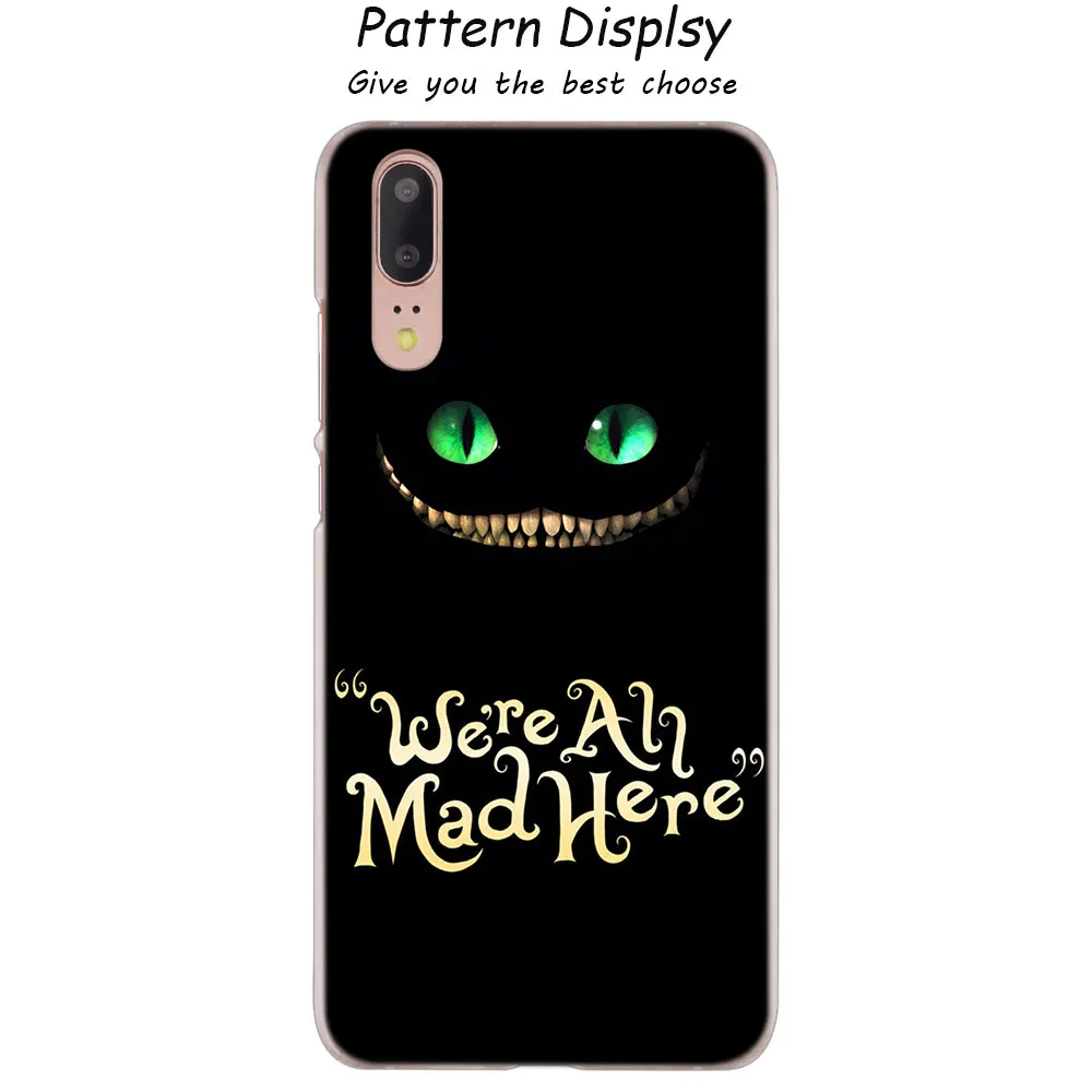 02 MLLSE Алиса в стране чудес Чеширский кот Модный чехол для huawei P30 P20 P10 P9 P8 Lite P30 P20 Pro Mini P Smart Plus - Цвет: 02