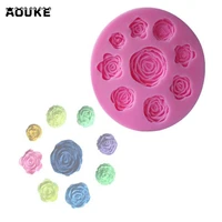 flowers fondant cake silicone mold biscuits chocolate decoration mould pastry cookies molds diy baking cake tools