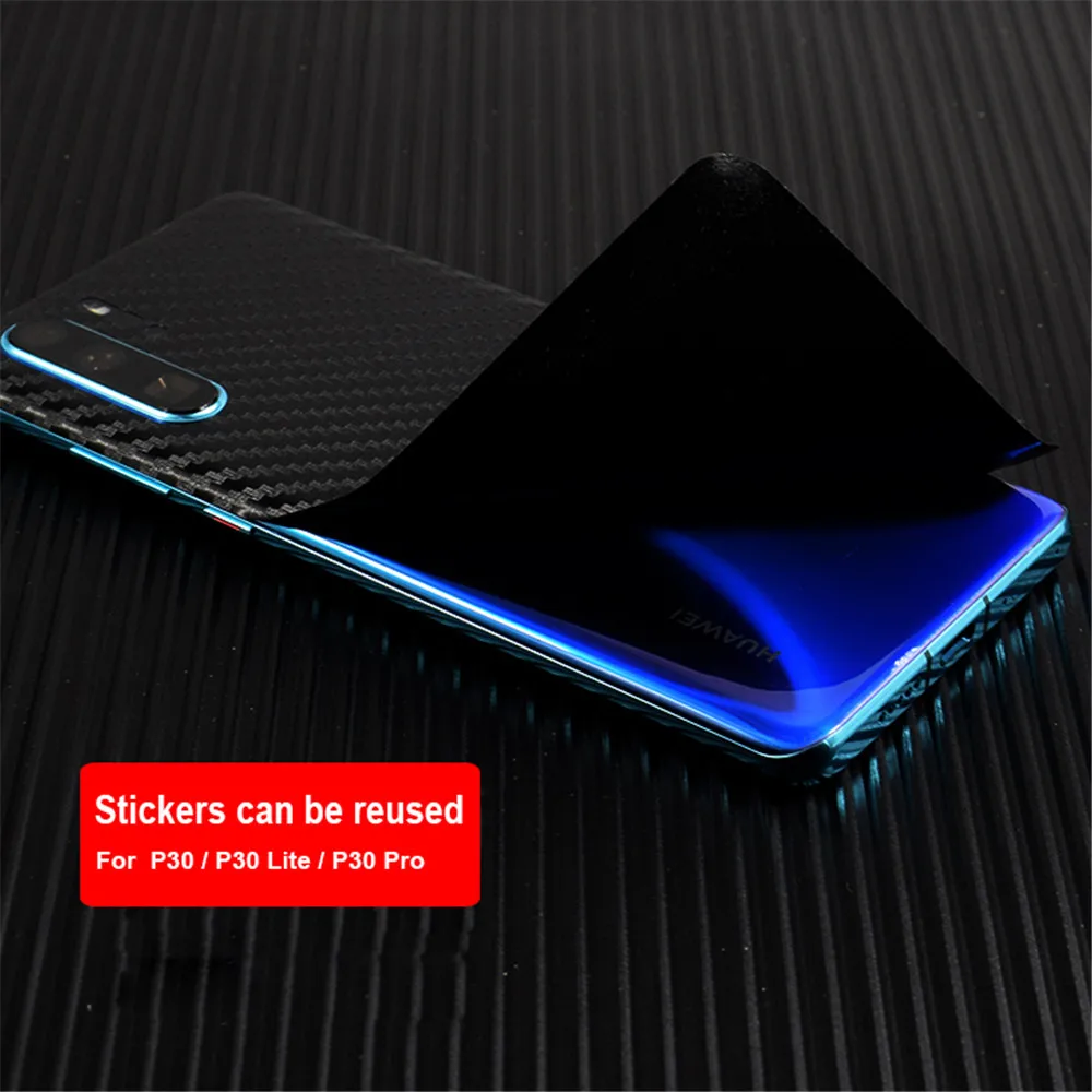 Back Cover Soft Film For Huawei P30 Pro P30Lite 3D Carbon Fiber Protective Body Sticker Lite P30Pro |