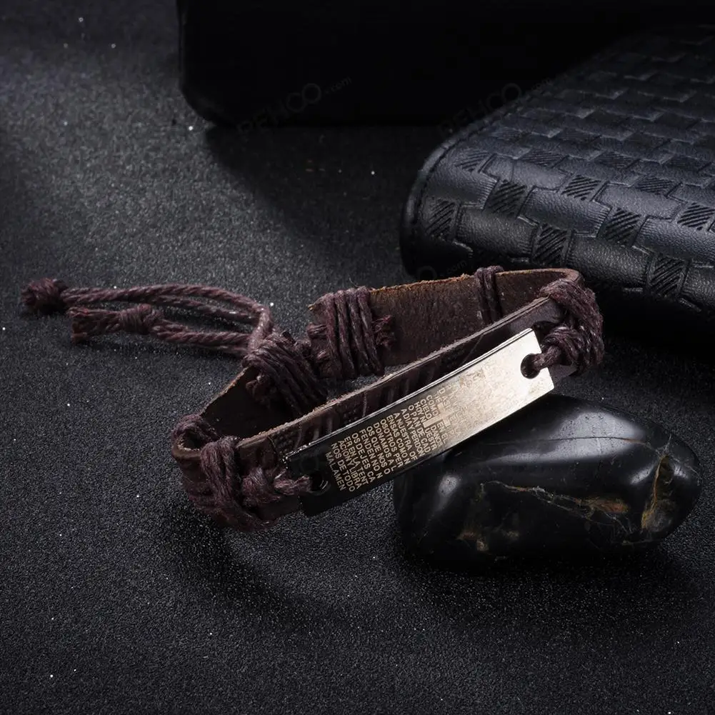 Браслеты из искусственной кожи pulceras braclet cuero deri черные амулеты dijes браслеты regalos