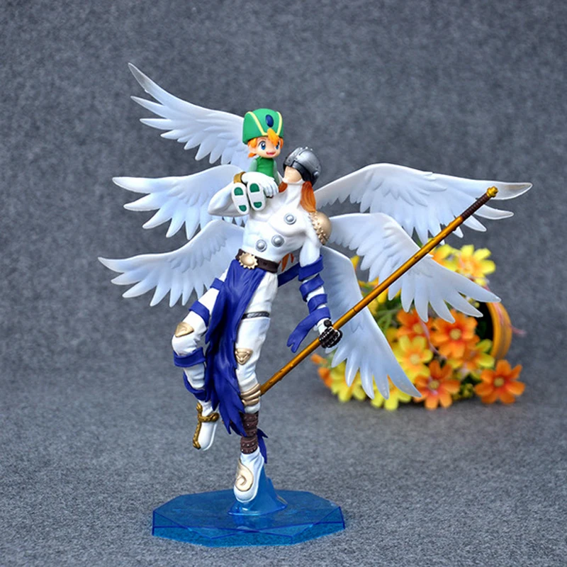 Digimon фигурка из ПВХ модель игрушки 22 см Angemon wisarmon фигурка одна деталь аниме фигурка кукла подарок на день рождения игрушка