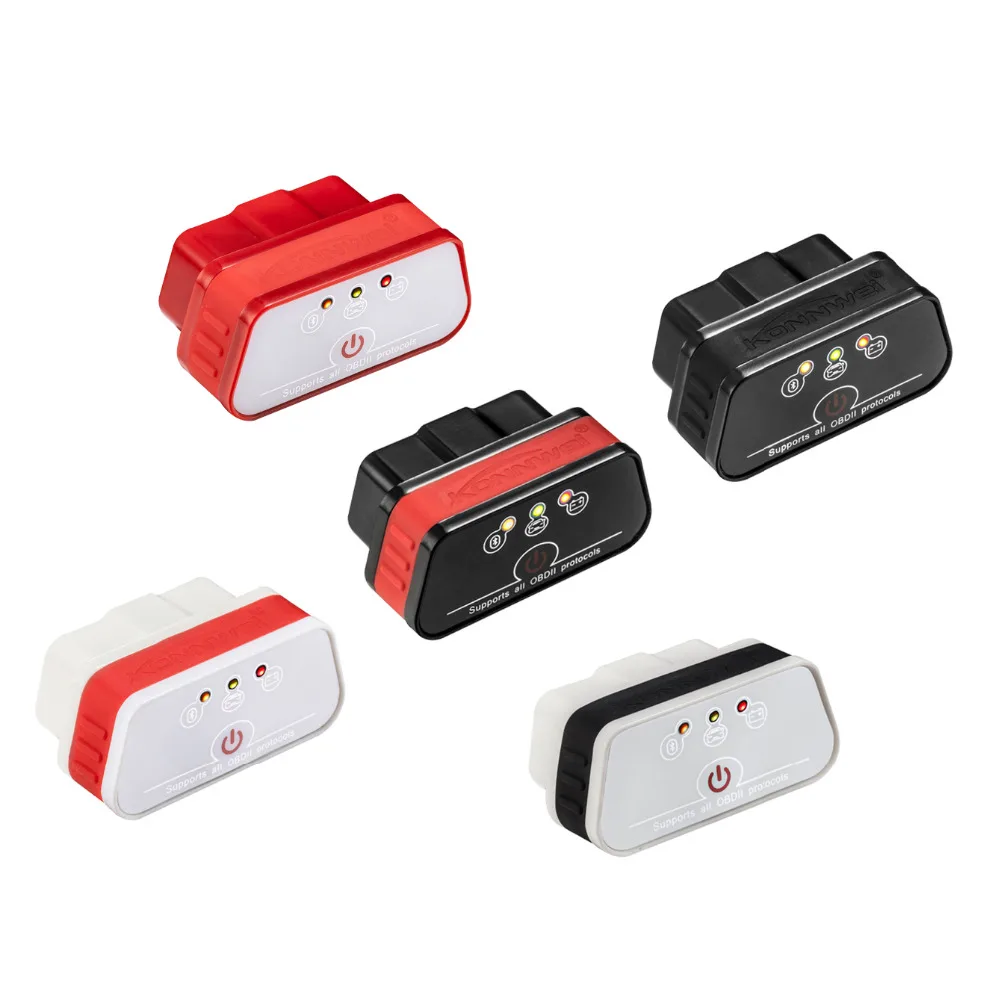 Лидер продаж kw901 odb2 II диагностический код сканер чтения Android пять цветов ELM327 Bluetooth