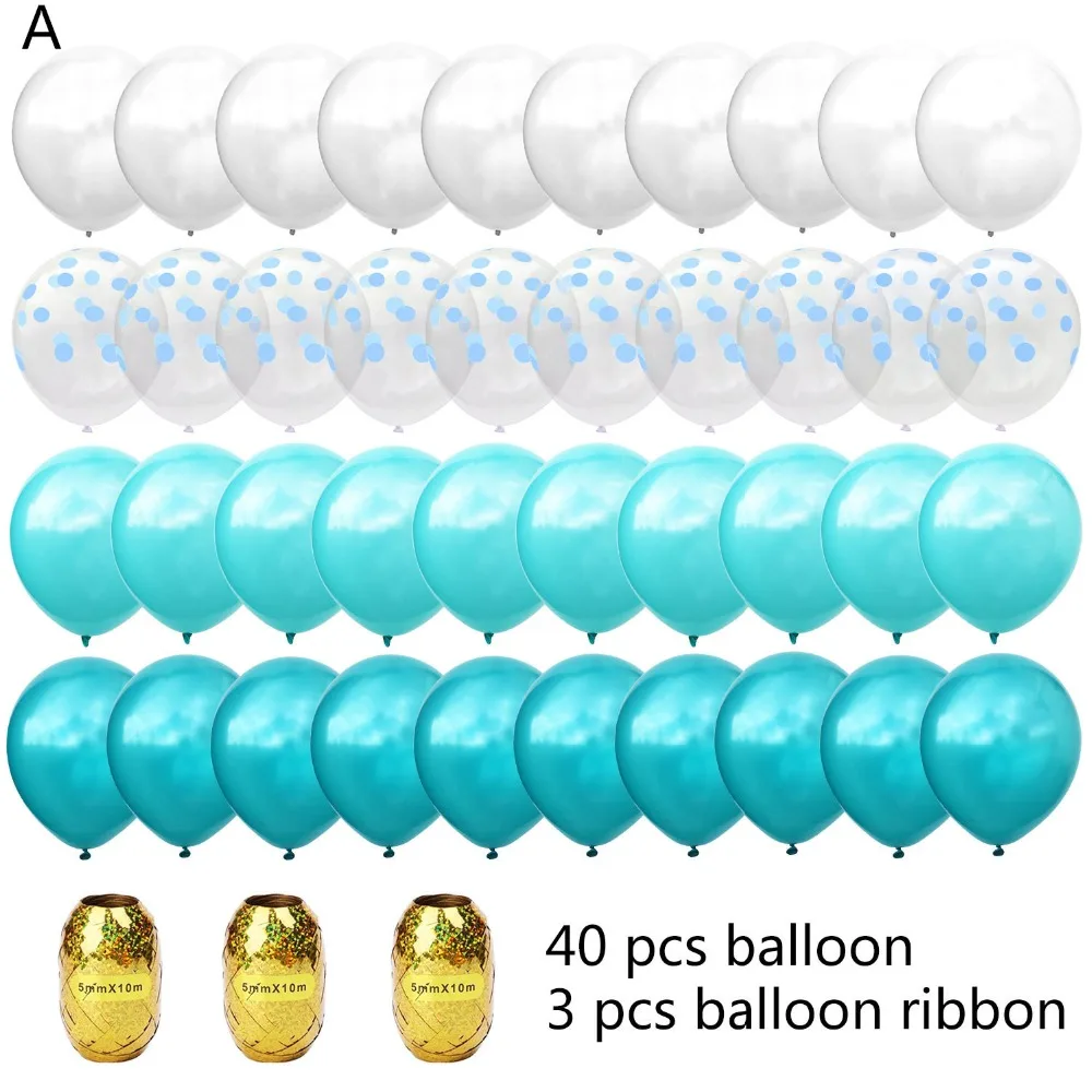 43 pieces of rose-gold polka-dotted see-through balloon ribbon set wedding party decoration | Ролевые и игровые наборы