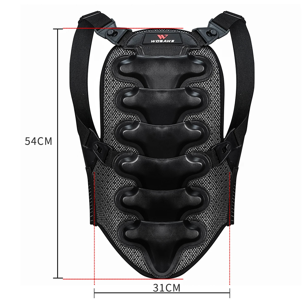 WOSAWE жилет безопасности для велоспорта двойной защитный коврик MTB горного