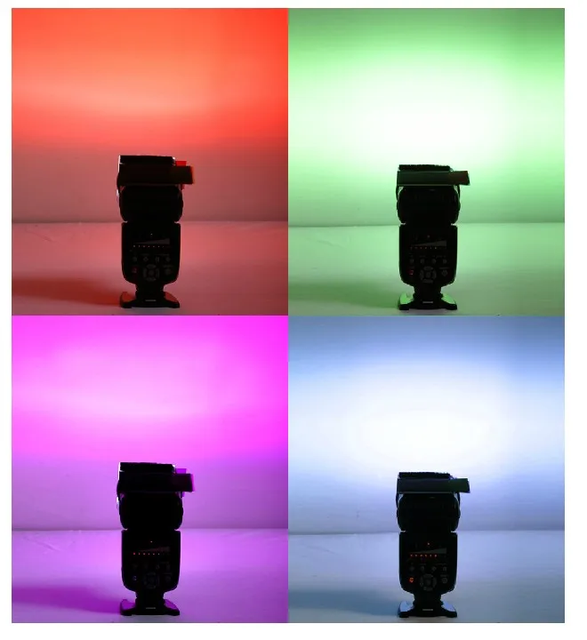 Фотовспышка для камеры рассеиватель софтбокс цветная карта Nikon Canon Sony Yongnuo YN 460 II