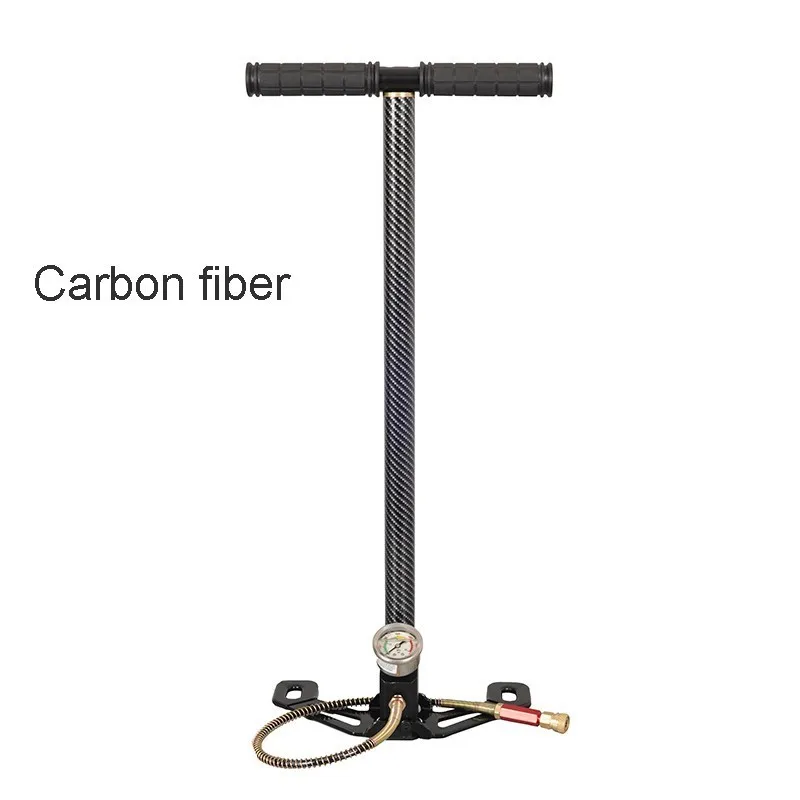 Carbon fiber Высокая Давление шин воздушный насос 300bar 30mpa 4500psi 3 этап ручной Pcp насос для Пневматические винтовки воздуха пистолет Пейнтбол, воздушный компрессор, насос для шин - Напряжение: Carbon fiber