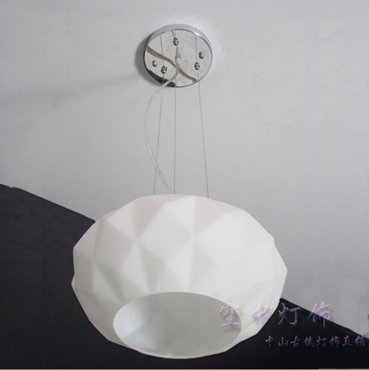 Современные 40/50 см алмазные подвесные светильники Подвеска стекло абажур