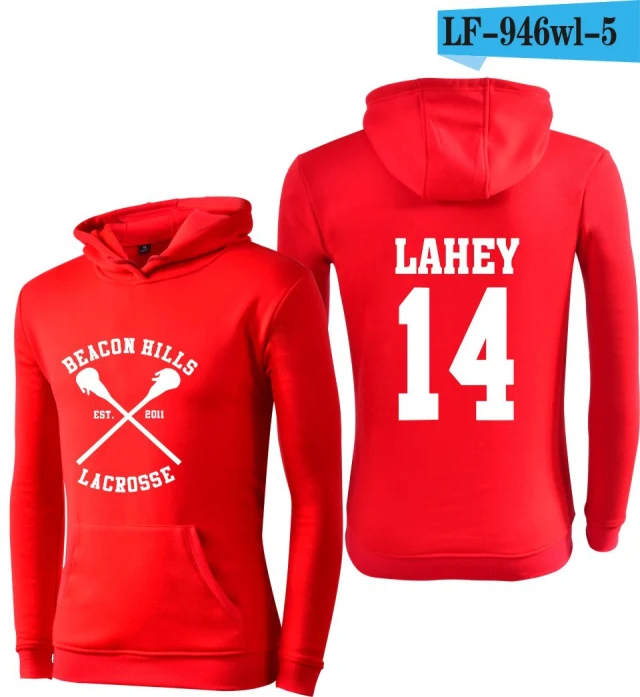 red Подростковый волк Stiles Stilinski 24 толстовки Dunbar McCall moletom толстовка с капюшоном размера плюс harajuku мужская куртка одежда - Цвет: red