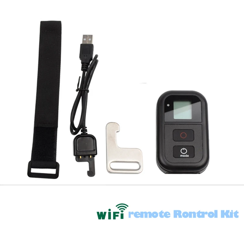 Новый Go pro 5 Управление Лер ЖК дисплей Wi Fi Smart Remote + RC кабель ремешок для Gopro HERO4