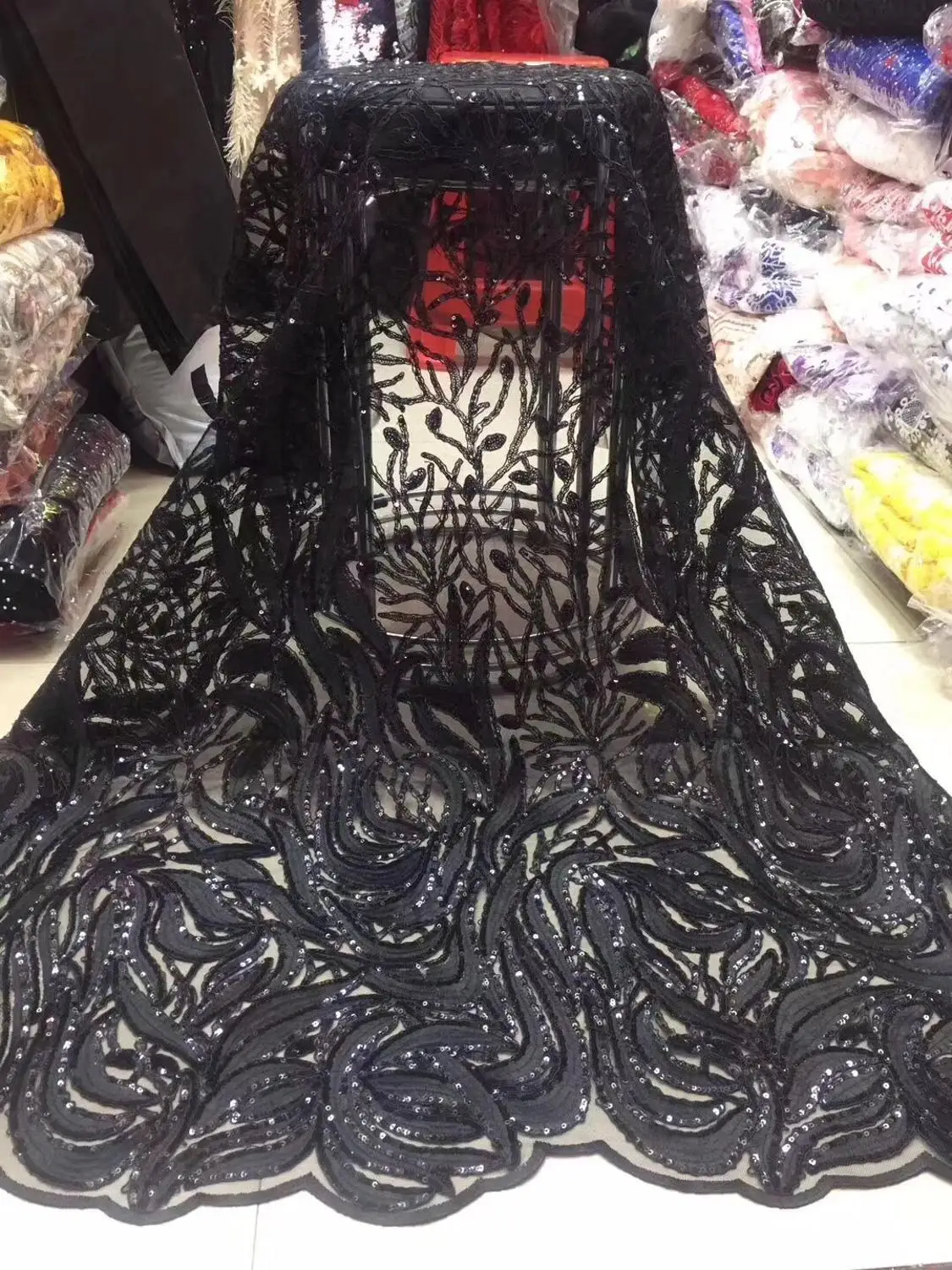 (5 ярдов/партия) 2019 Новинка высокое качество изумруд-зеленый вельвет тюль