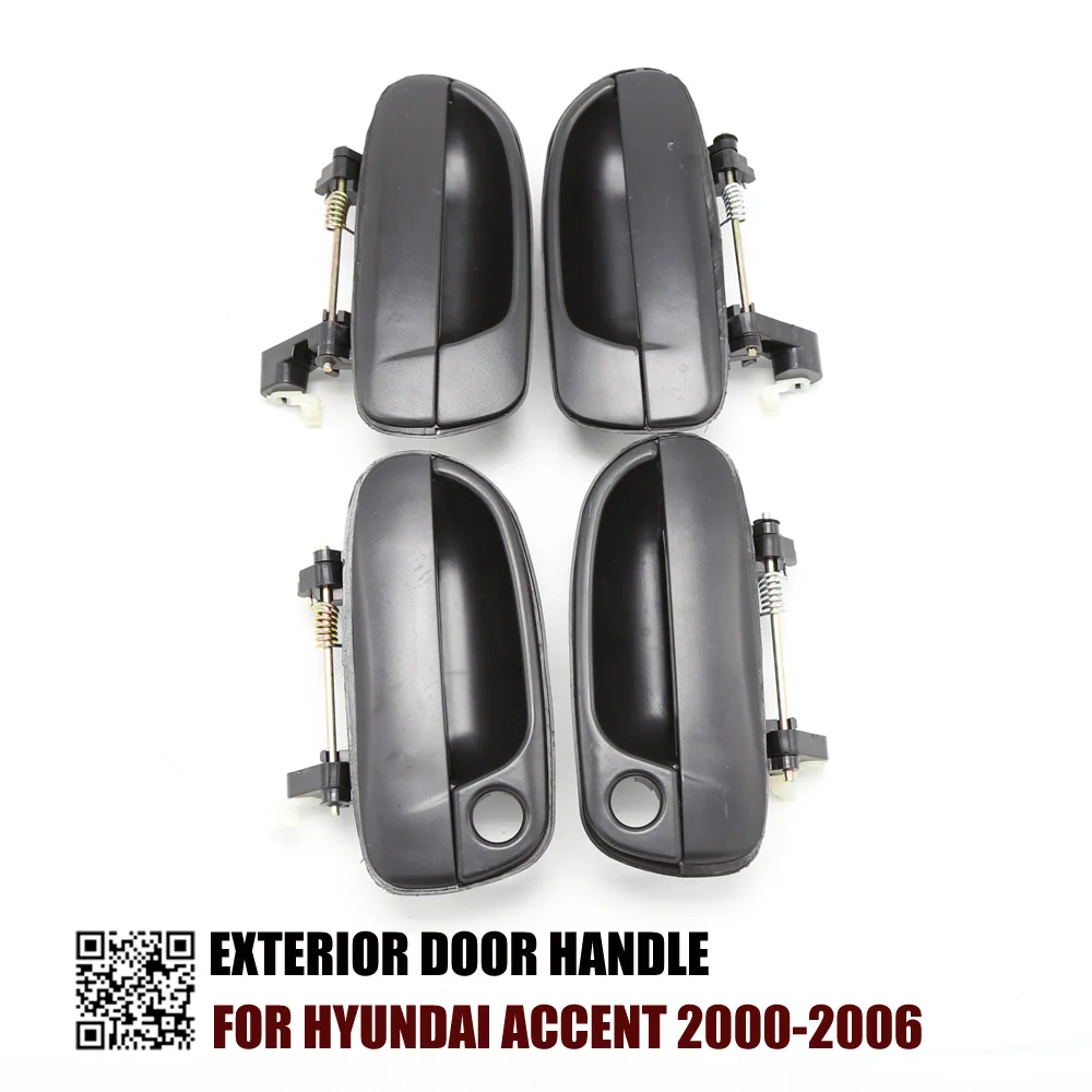 Один комплект 4 шт. наружных ручек двери для HYUNDAI ACCENT 2000 2001 2002 2003 2004 2005 2006 OEM:83650-25000