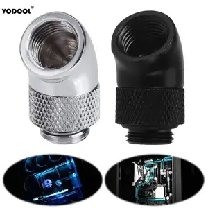 Латунный латунный адаптер G14 с резьбой 45 градусов, поворотный Латунный переходник Папа-мама, соединитель, фитинг, для компьютера, ПК, система водяного охлаждения