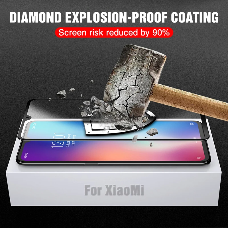 Закаленное стекло 9D для xiaomi 9 t протектор экрана pro Россия 9se 9x mi закаленное