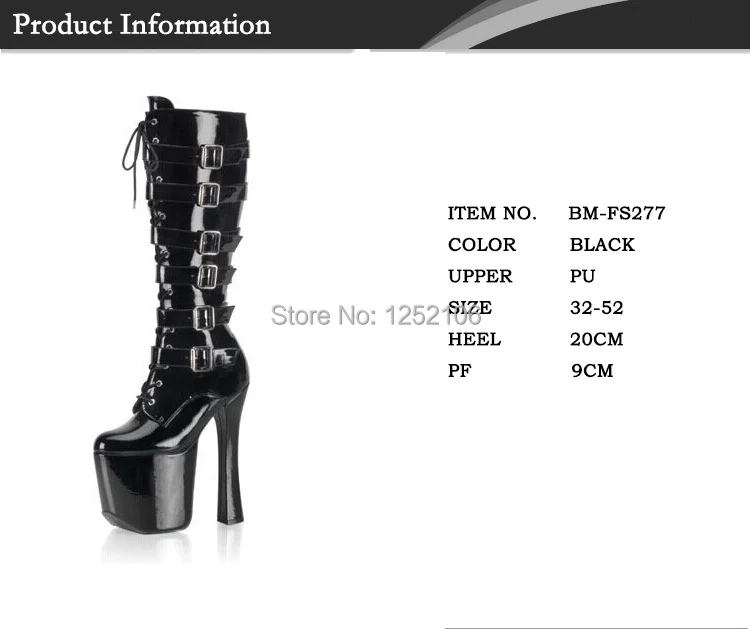 Wonderheel/женские сапоги до колена на очень высоком каблуке 20 см и платформе 9 см со шнуровкой; женские сапоги для костюмированной вечеринки; большие размеры