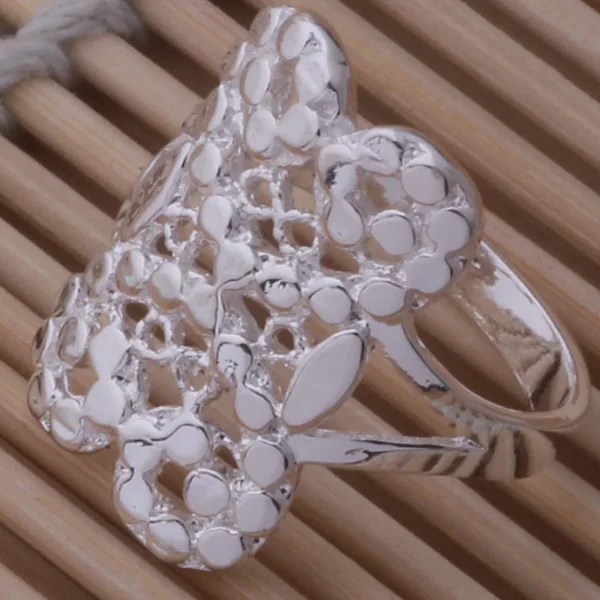 AR463 модные ювелирные изделия серебряного цвета подарки популярные кольца для