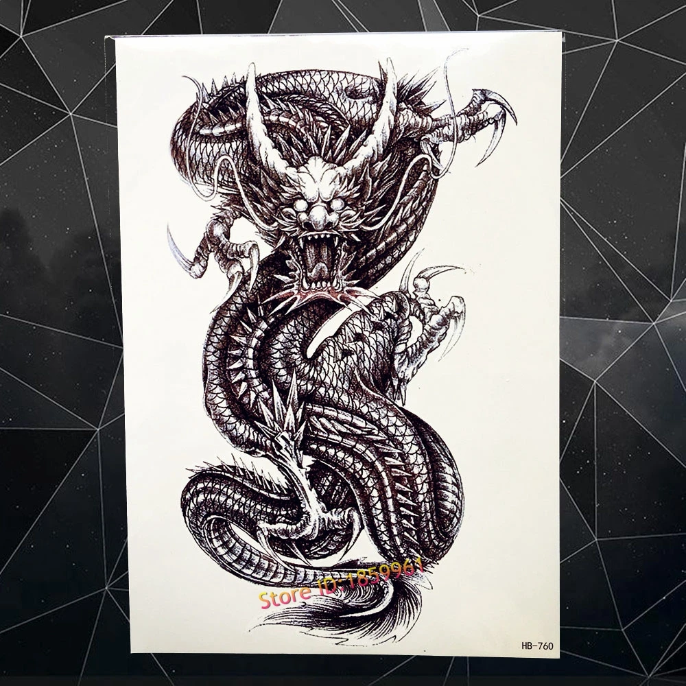 3D Поддельные Водонепроницаемый синий цветок пион временные татуировки Стикеры