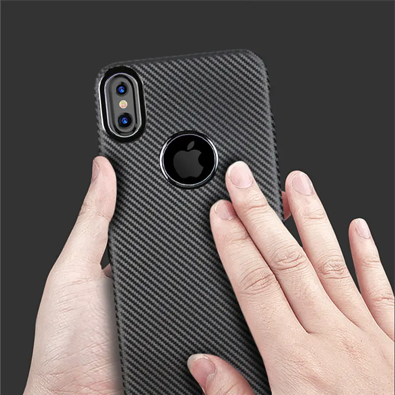 Чехол для телефона iPhone XS MAX XR 7 8 X роскошный углеродный волокна мягкой ТПУ 6 6s Plus