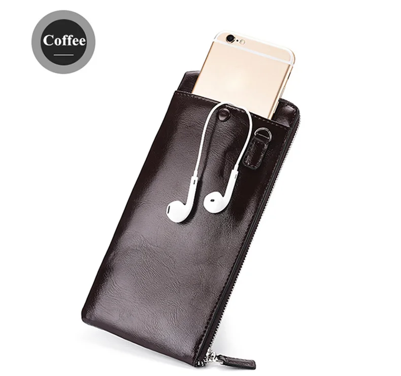 SOUTH GOOSE Men Wallet Soft PU Leather Luxury Brand Men Zipper Wallets Male Casual Long Purse Wallet Clutch Bag Women Coin Purse