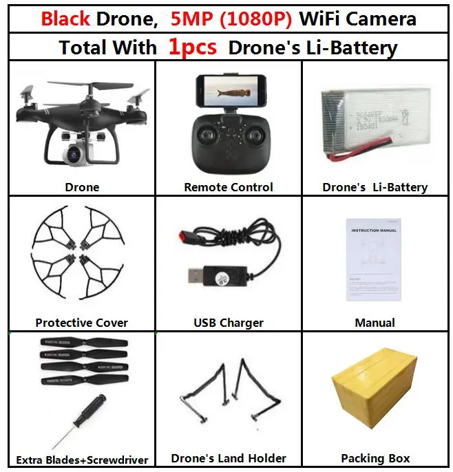 Black 1080P Camera JD102 Радиоуправляемый вертолет 30 см Дрон Квадрокоптер с HD 1080P wifi FPV камерой профессиональный 90 минут 3 Срок службы батареи VS f11 ky601s Дрон - Цвет: Black 1080P Camera