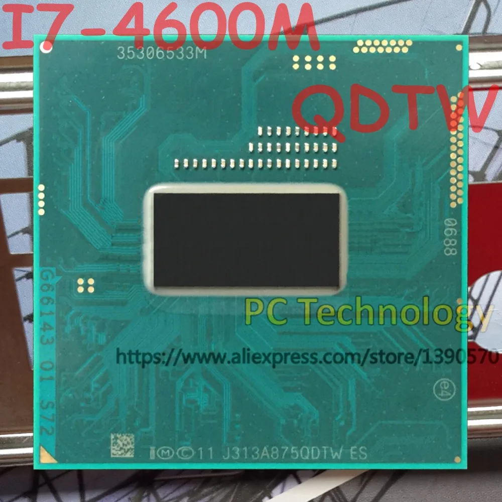 Процессор Intel Core I7 4600M QS версия QDTW cpu I7-4600M FCPGA946 2,90 ГГц-3,60 ГГц L3 = 4 м двухъядерный