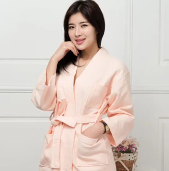 Бесплатная доставка мужской и женский хлопковый Халат кимоно гостиничный халат