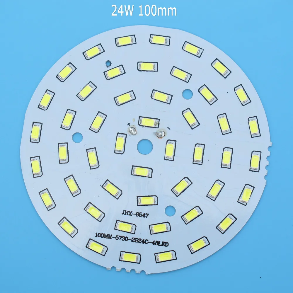 1 шт. SMD5730 светодиодный PCB 21 Вт 24 Вт 30 Вт 36 Вт 85 мм 110 мм 112,8 мм 120 мм белый/натуральный белый/теплый белый источник света для светодиодный лампы