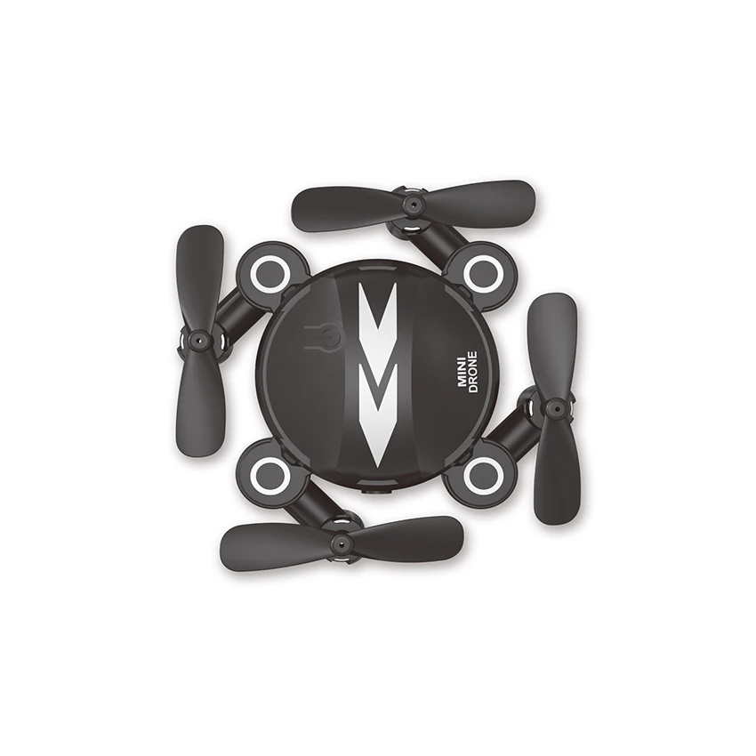 Мини Квадрокоптер на радиоуправлении складной карманный Дрон с HD камерой Безголовый режим удержание высоты