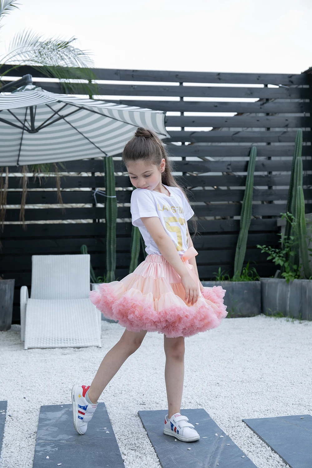 Юбка-пачка шифоновая для девочек красная | Детская одежда и обувь