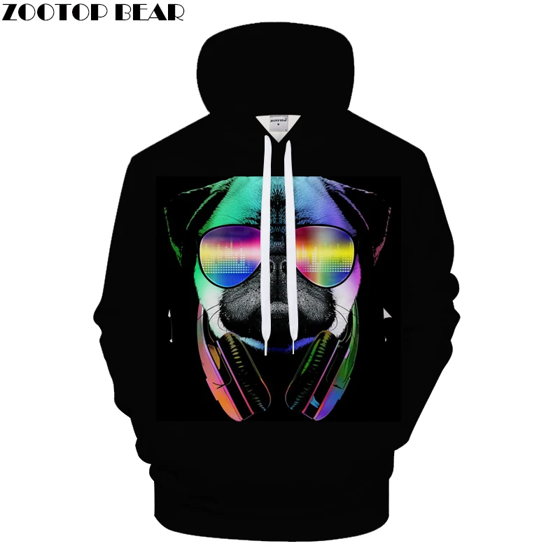 

Glasses Bear Hoodies Funny Hoody Men Sweatshirt 3D Pullover Anime Tracksuit Autumn Hooded Streatwear Coat Drop Ship ZOOTOPBEAR