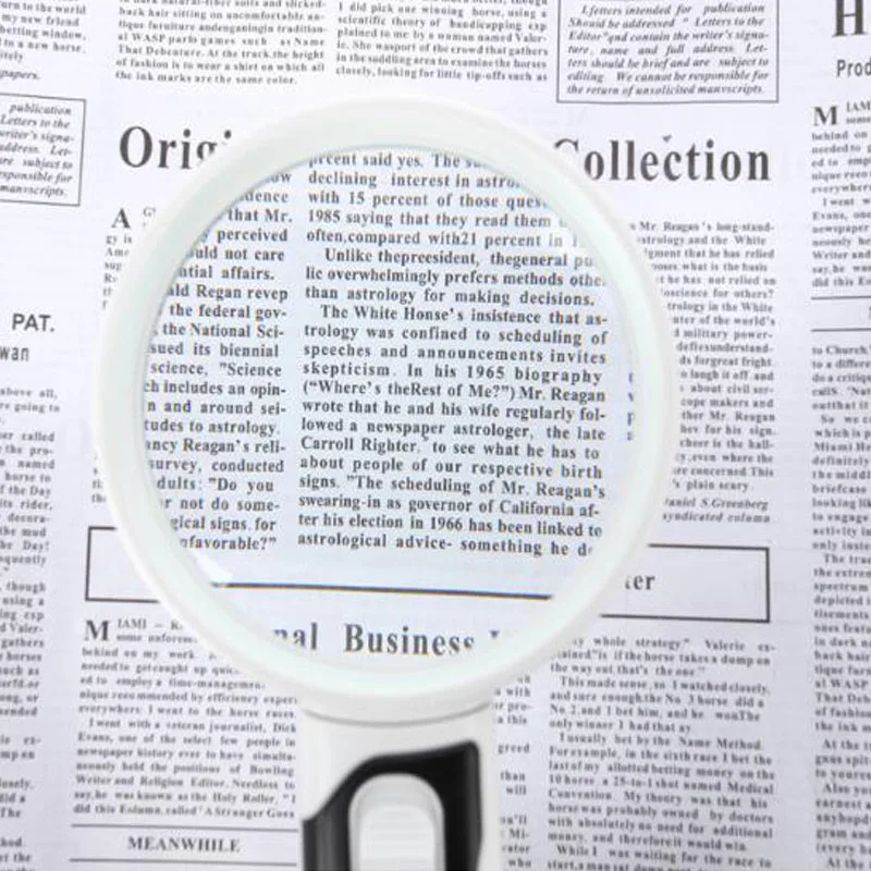 16X ручная Лупа светодиодный светодиодной подсветкой Штабелируемая оптическая