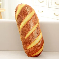 Длинное масло, хлеб, мясо, нить, кунжут, пицца, бифштекс, подушки, еда, плюшевая подушка, имитация закусок, украшение, спинка, подушка - Цвет: 38cm Butter bread