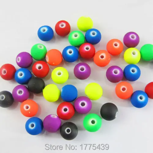 Флуоресцентные круглые бусины 6/8/10/12/14 мм размер 500 г/лот|bead charm|bead jewelry making ideasbead gold |