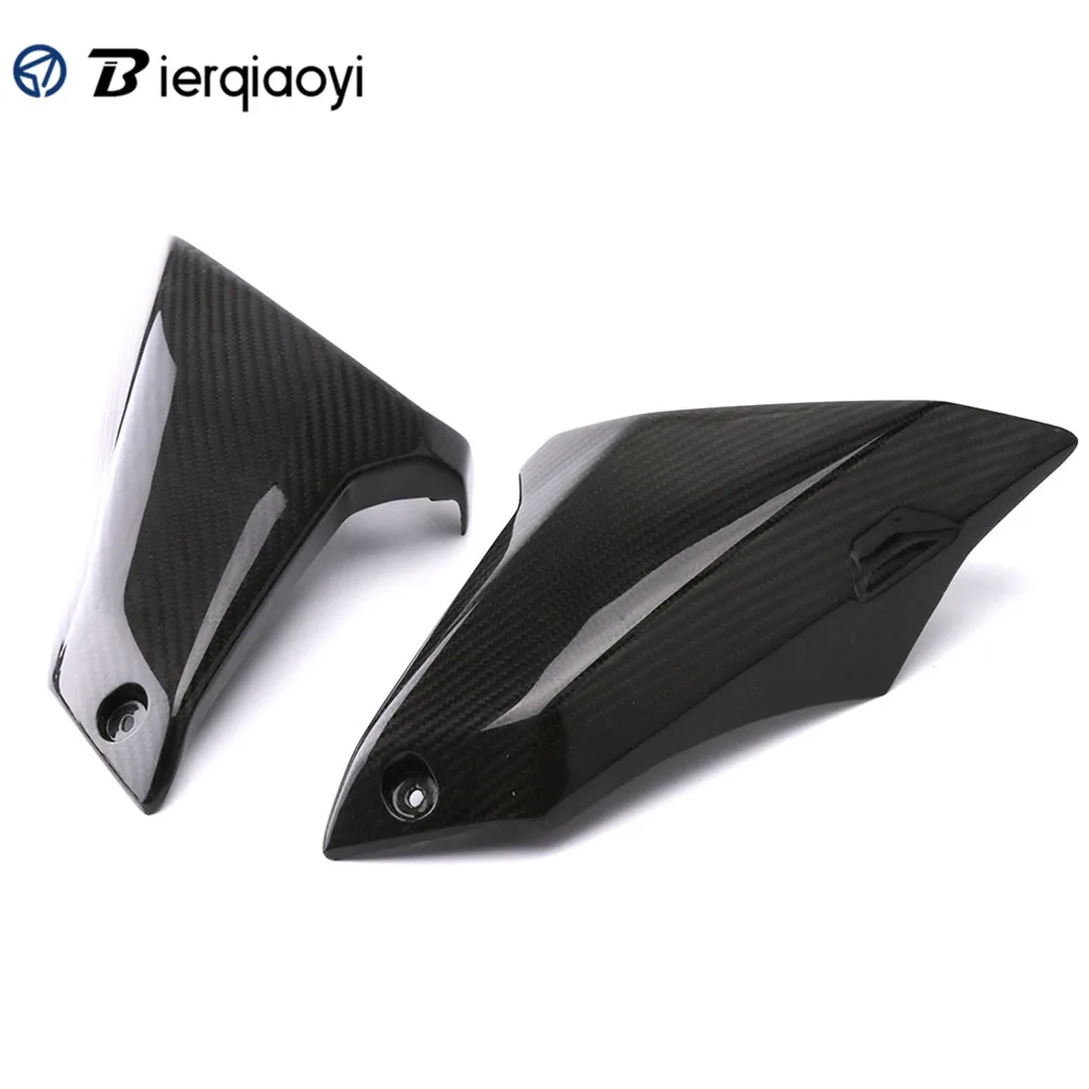 Carbon Мотоцикл из углеродного волокна для Yamaha MT-09 MT 09 MT09 FZ-09 FZ09 Бензобак боковой бак Обтекатели воздухозаборник крышка FZ 09 - Цвет: Carbon