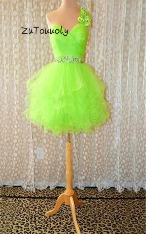 Платье на Одно Плечо для выпускного вечера пикантное короткое формальное